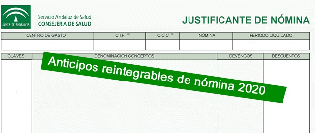 Anticipo nomina 2020