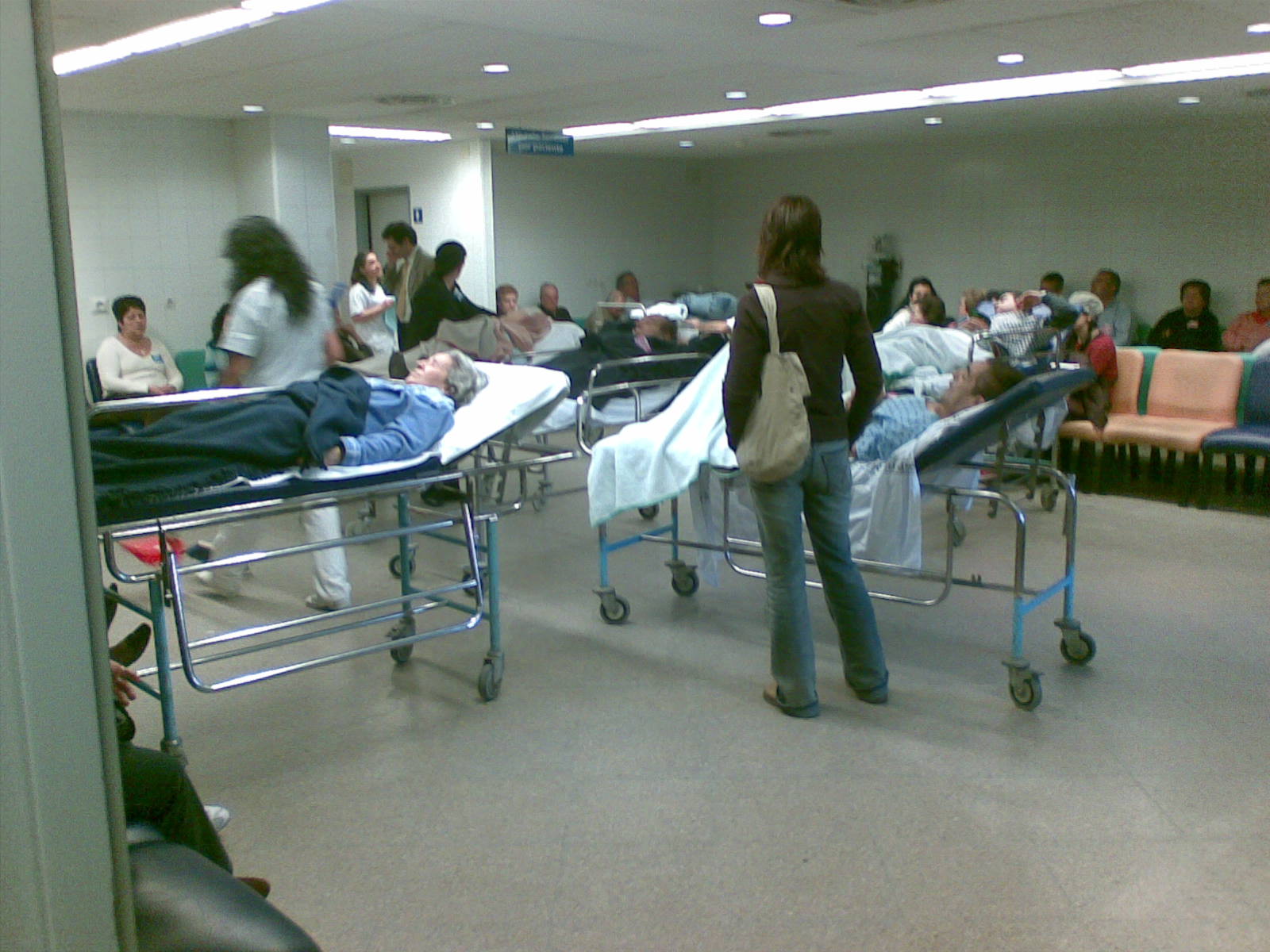 Sala de espera saturada