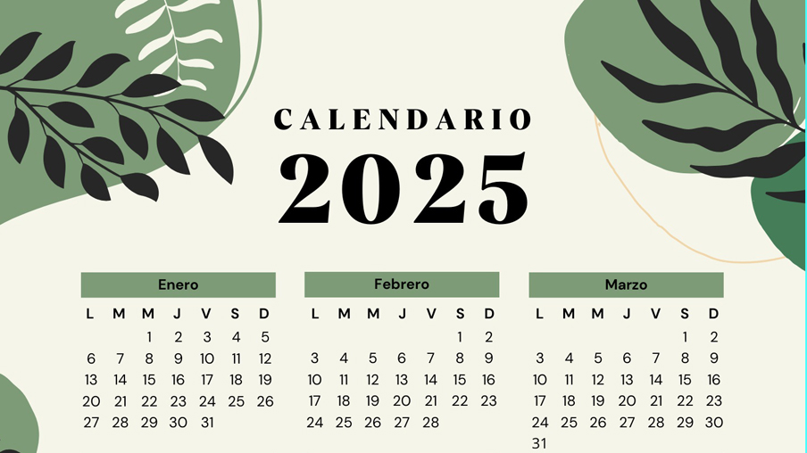 calendario 2025