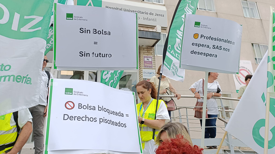 Protesta de SATSE por el retraso de la Bolsa