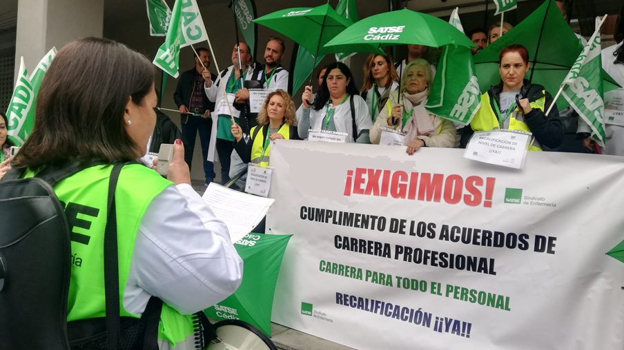 Protesta de SATSE por la Carrera Profesional