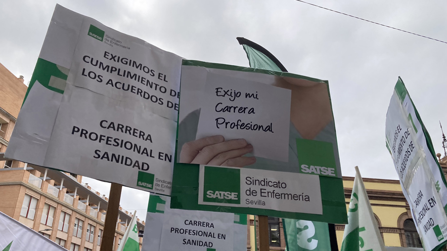 Protesta de SATSE por el cumplimiento de los acuerdos de Carrera Profesional