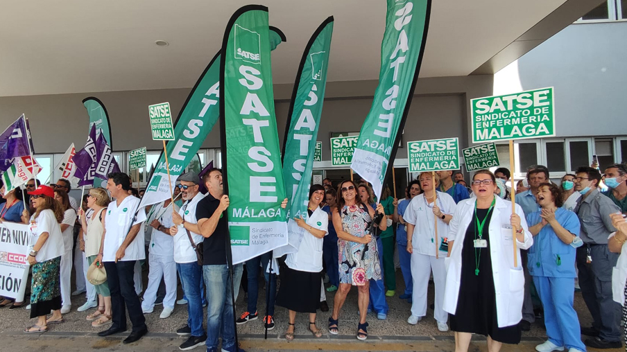 Protesta en el Hospital Clínico de Málaga