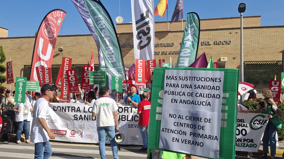 Protesta en Sevilla contra el Plan de Verano