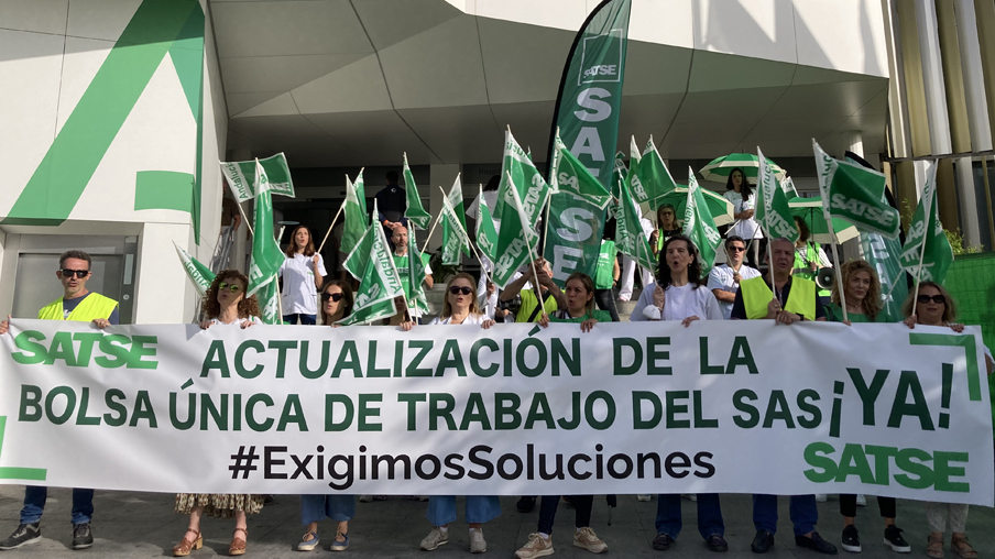 Protesta por la bolsa Sevilla 