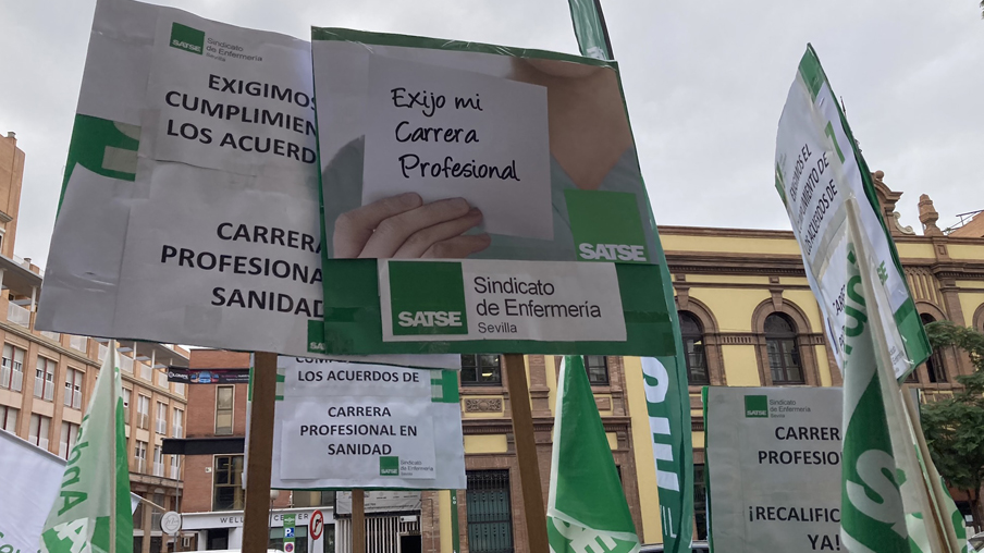 Protesta carrera profesional SATSE