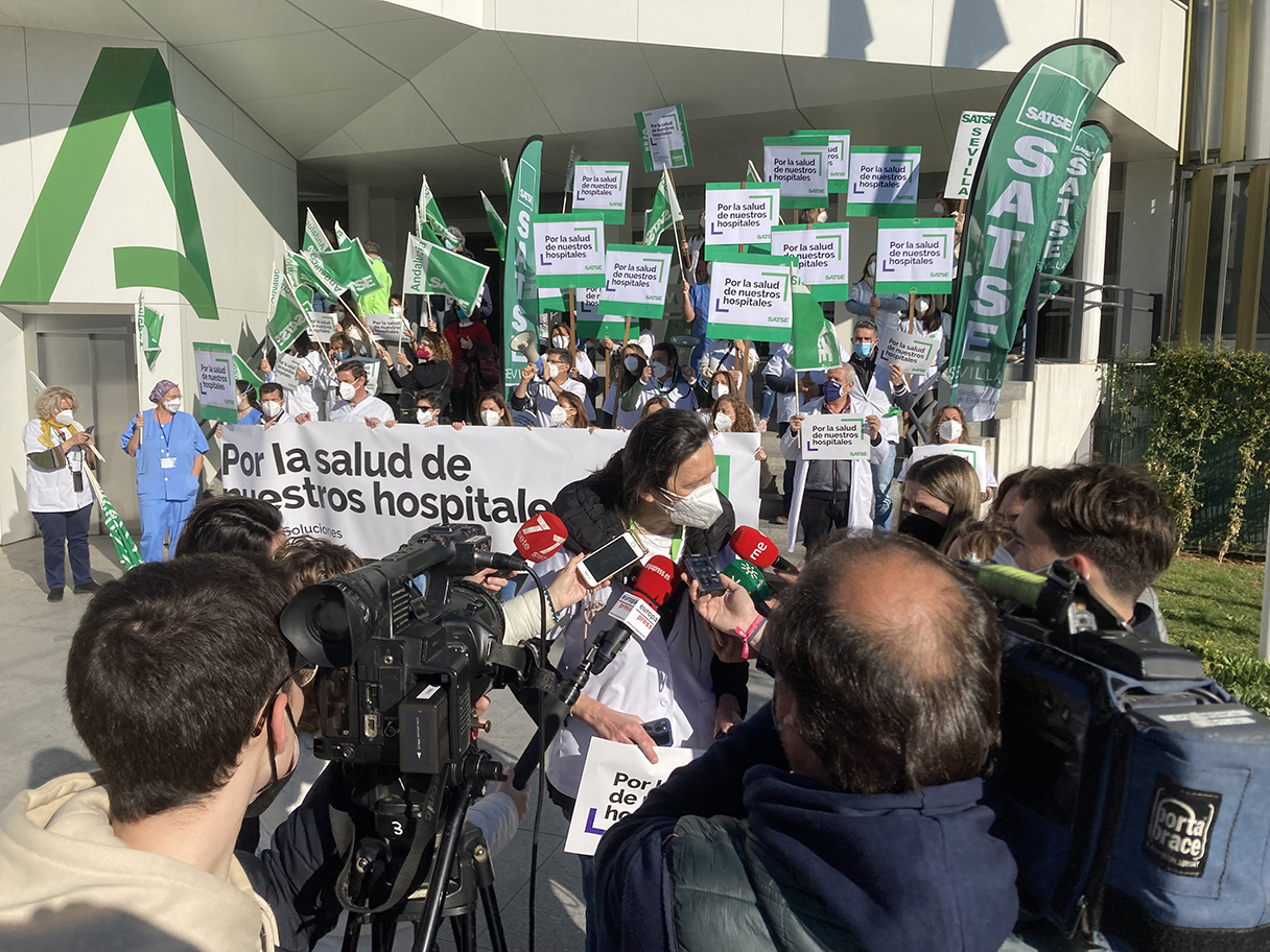 Protesta Hospital Virgen Macarena de Sevilla