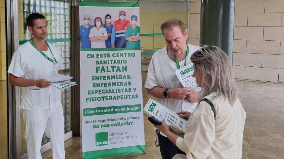 Campaña de SATSE Andalucia por la falta de enfermeras y fisioterapeutas