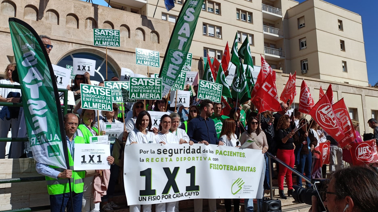 SATSE en Almería apoyando a los fisioterapeutas ante la receta deportiva