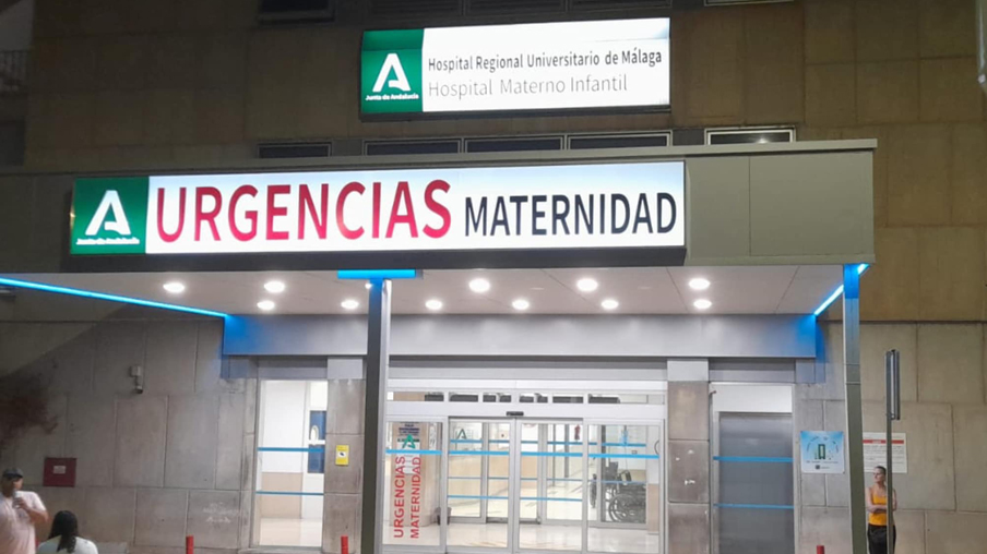 Fechada del Hospital Materno Infantil de málaga.