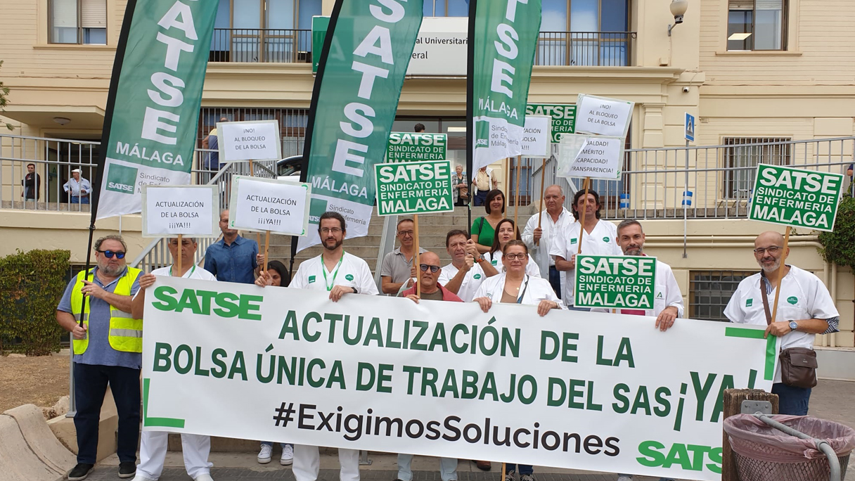 Protesta Bolsa Málaga 