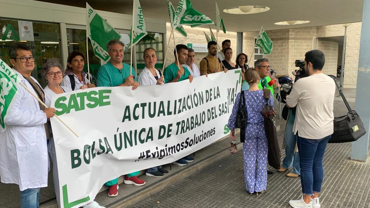 Protesta Bolsa SAS Huelva 17 octubre 2023