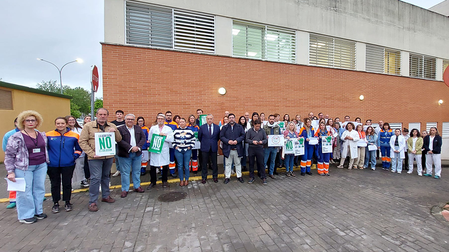 concentración contra agresión