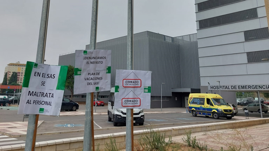 Protesta de SATSE Sevilla por el plan de verano